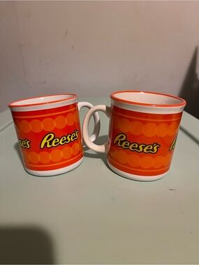 Orange Logo Ceramic Coffee Mug - Set of 2